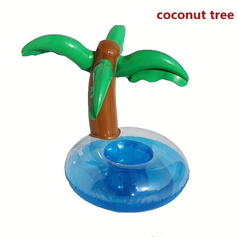 Vibrant Flamingo Inflatable Cup Holder - Durable, Portable, and Easy-to-Clean Design for Pool, Bath, and Party Decorations - Fun and Functional Accessory for Summer Entertainment