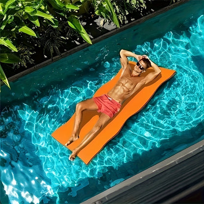 Durable PE Water Floating Mat - Perfect for Pool Parties & Water Parks, Uncharged, Ages 14+