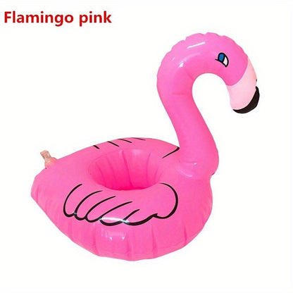 Vibrant Flamingo Inflatable Cup Holder - Durable, Portable, and Easy-to-Clean Design for Pool, Bath, and Party Decorations - Fun and Functional Accessory for Summer Entertainment