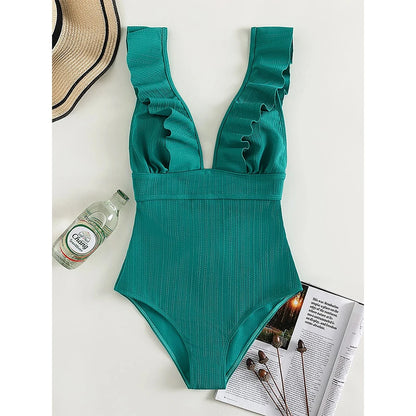 Push Up Cut Out One-piece Swimsuit