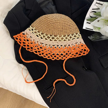 Lattice Handmade Crochet Bucket Hat