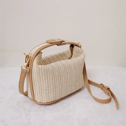 Yogodlns Summer Small Straw Handbag