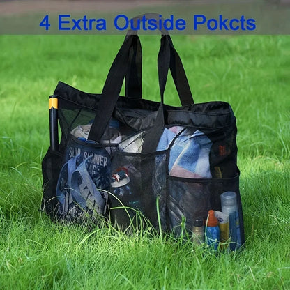 1pc Extra Large Mesh Beach Bag