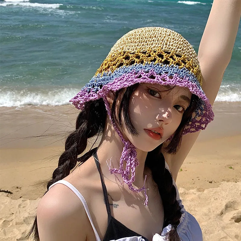 Lattice Handmade Crochet Bucket Hat