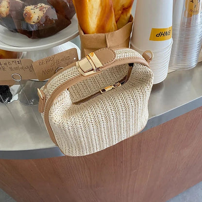 Yogodlns Summer Small Straw Handbag
