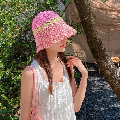 Lattice Handmade Crochet Bucket Hat