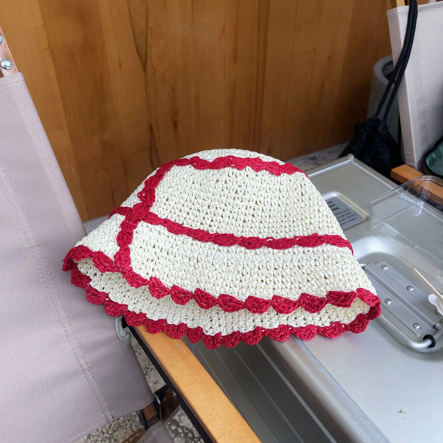 Lattice Handmade Crochet Bucket Hat