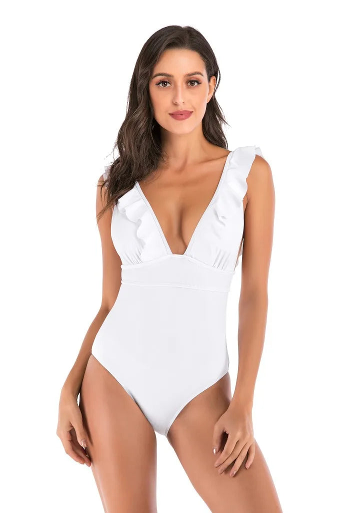 Push Up Cut Out One-piece Swimsuit