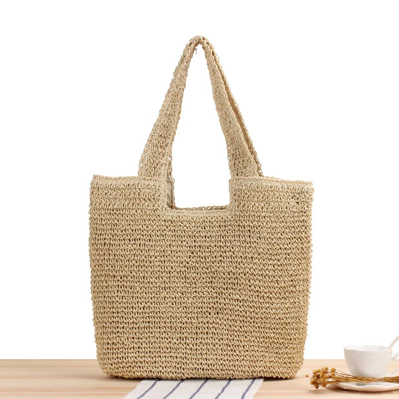 Fashion Straw Shoulder Bag