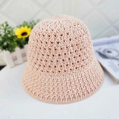 Knitted Hollow Bucket Hat