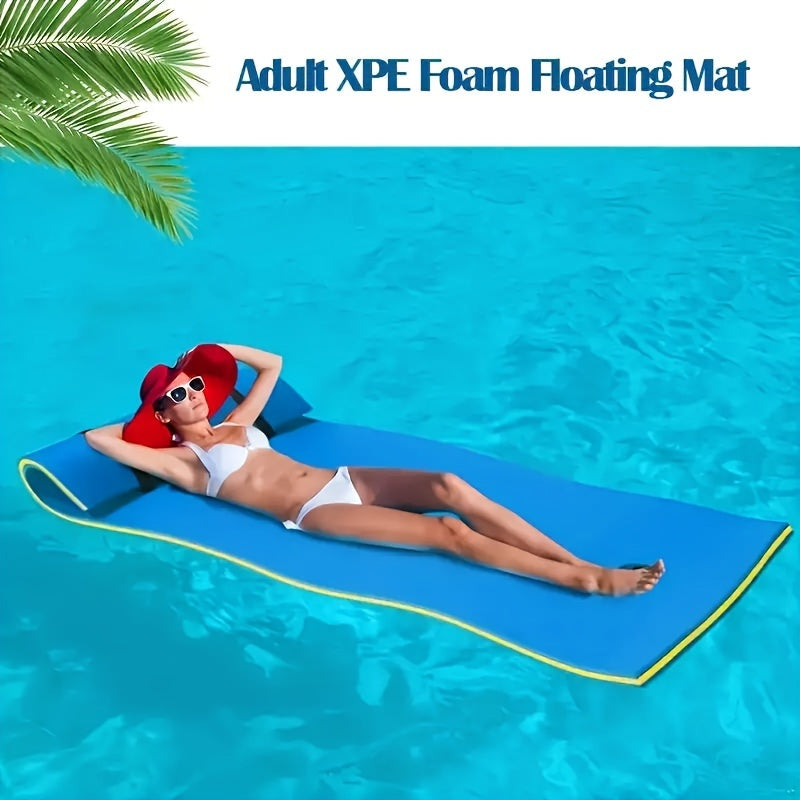 Durable PE Water Floating Mat - Perfect for Pool Parties & Water Parks, Uncharged, Ages 14+