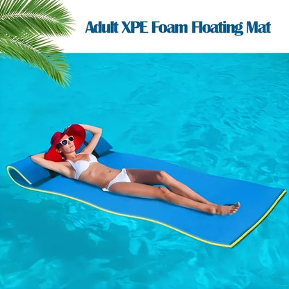 Durable PE Water Floating Mat - Perfect for Pool Parties & Water Parks, Uncharged, Ages 14+